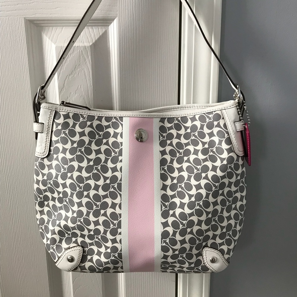 COACH PVC Coated Canvas Shoulder Bag